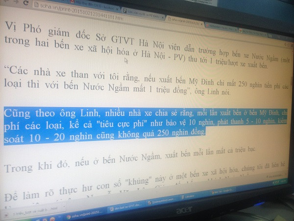 Sở GTVT Hà Nội tiết lộ thông tin “tiêu cực phí” ở bến xe Mỹ Đình ảnh 1