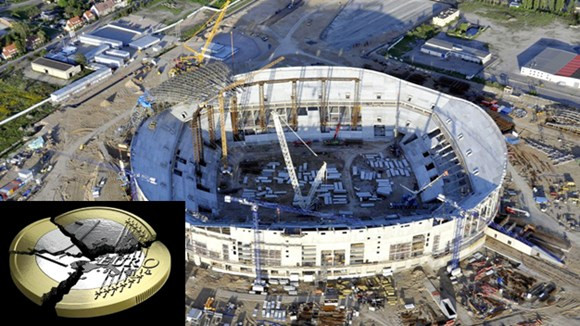 Việc xây dựng mới cơ sở hạ tầng khiến chi phí tổ chức EURO 2012 bị đội lên rất nhiều