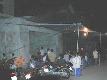 Hiện trường, nơi xảy ra án mạng.