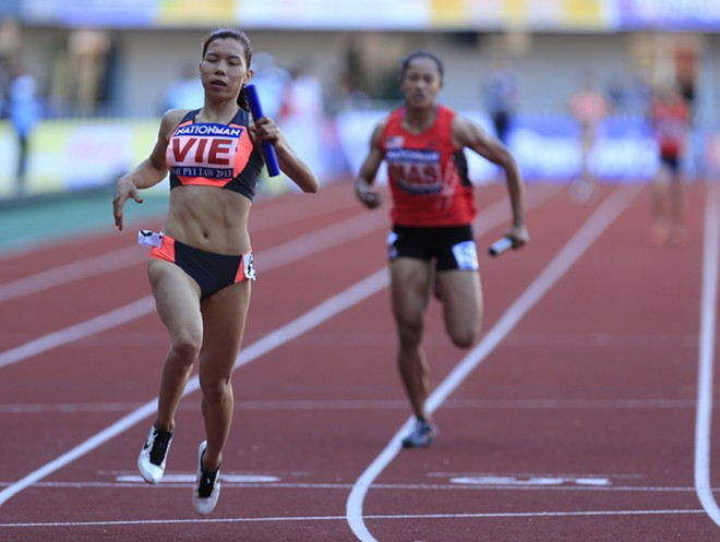 Thê đội điền kinh chỉ giành HCB 4x100m. Thê đội điền kinh chỉ giành HCB