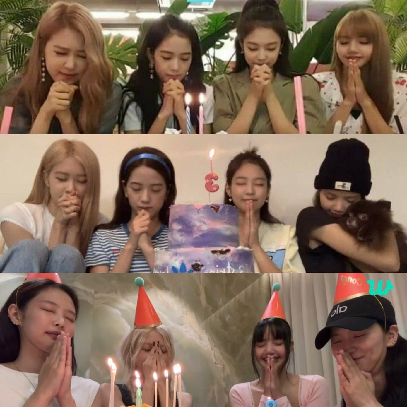 Khoảnh khắc cùng cầu nguyện, thổi nến của BLACKPINK làm fan nhớ những livestream cũ. Khoảnh khắc cùng cầu nguyện, thổi nến của BLACKPINK làm fan nhớ những livestream cũ.