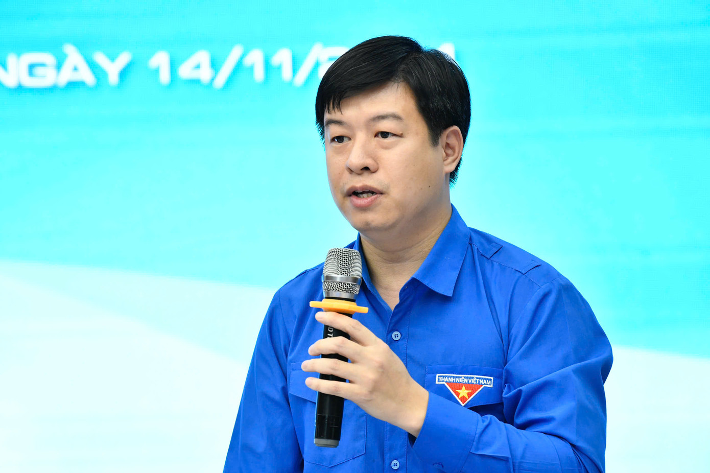 Anh Lê Hải Long - Ủy viên Ban Thường vụ, Trưởng Ban Công tác Thiếu nhi Trung ương Đoàn, Phó Chủ tịch Thường trực Hội đồng Đội Trung ương.