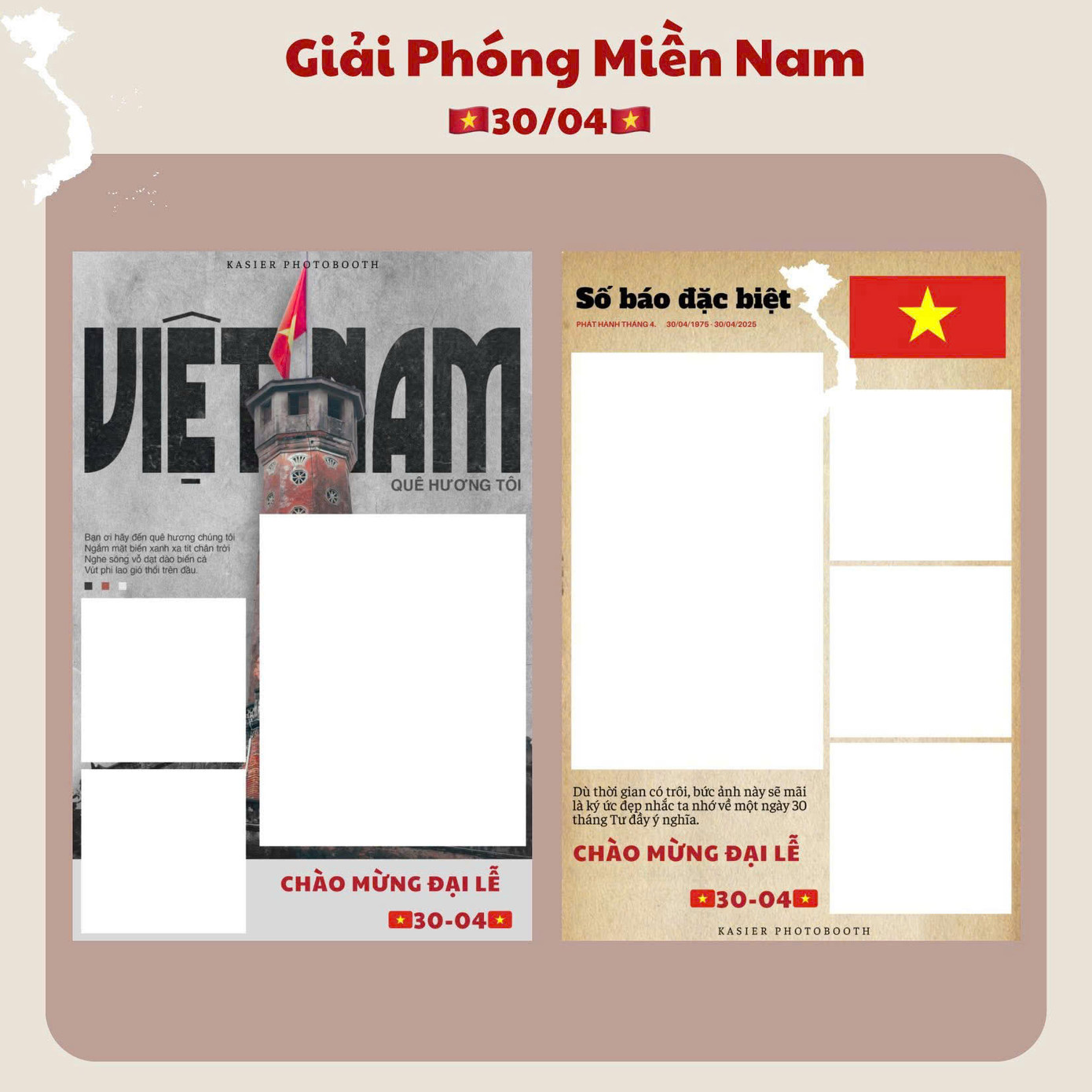 Với đa dạng kích cỡ, mỗi khung ảnh là một tác phẩm sẵn sàng “hạ gục” hội mê "sống ảo". (Ảnh: Razzle Daz, Phototime, Mia Photobooth, Kasier Photobooth)