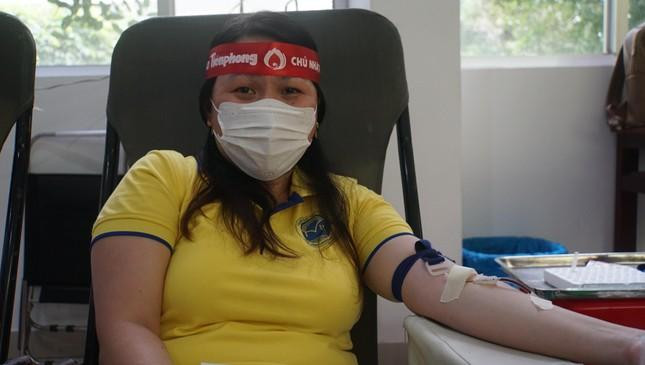 Chị Đào Như Thảo đã hiến máu 31 lần. Ảnh: Hòa Hội