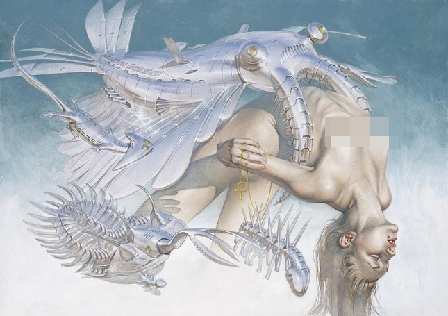 Tác phẩm của Hajime Sorayama và James Merry ra mắt công chúng vào năm 2020 với nhân vật tạo dáng nằm ngửa cùng những vật thể mô phỏng xương của côn trùng làm bằng kim loại. Tác phẩm của Hajime Sorayama và James Merry ra mắt công chúng vào năm 2020 với nhân vật tạo dáng nằm ngửa cùng những vật thể mô phỏng xương của côn trùng làm bằng kim loại.