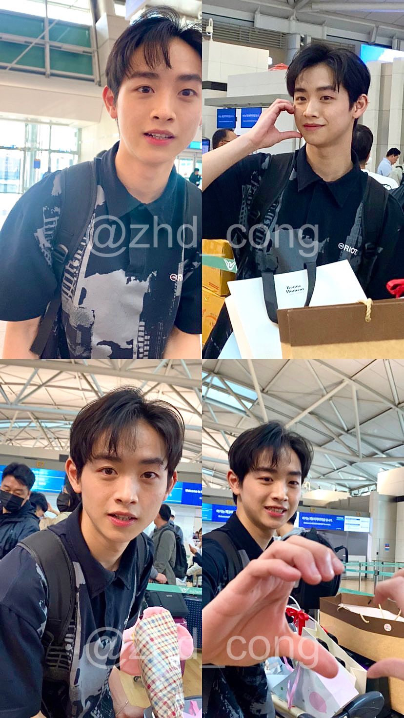 Nhiều fan có mặt tại sân bay Incheon (Hàn Quốc) vào ngày 2/4 để tặng quà và tiễn Thành Công. - Ảnh: @zhd_cong Nhiều fan có mặt tại sân bay Incheon (Hàn Quốc) vào ngày 2/4 để tặng quà và tiễn Thành Công. - Ảnh: @zhd_cong