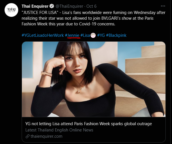 Dòng trạng thái gây tranh cãi của Thai Enquire.