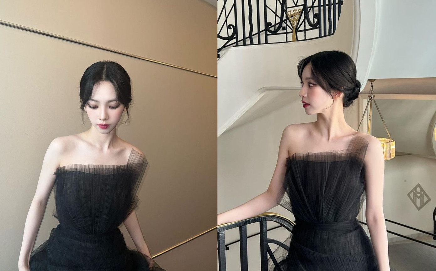 Chiếc cổ thiên nga cao, thon dài cùng bờ vai thanh mảnh, quyến rũ của Karina được cư dân mạng không ngừng nhắc đến. Chiếc cổ thiên nga cao, thon dài cùng bờ vai thanh mảnh, quyến rũ của Karina được cư dân mạng không ngừng nhắc đến.