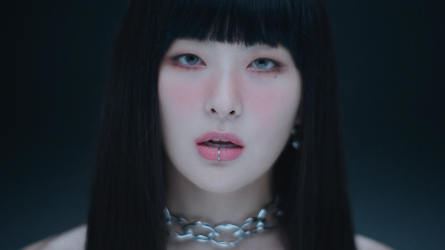 Tạo hình Seulgi đeo khuyên môi thu hút sự chú ý của fan.