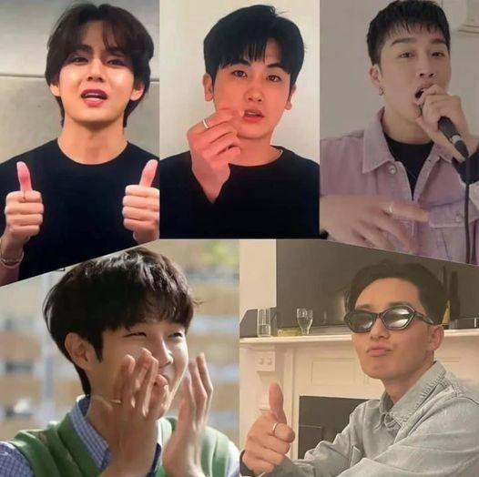 Đây là chiếc nhẫn nhóm của hội bạn Wooga gồm: Park Seo Joon, Choi Woo Shik, Park Hyung Sik, rapper Peakboy và V (BTS). - Nguồn: Park Seo Joon Vietnam Fanpage