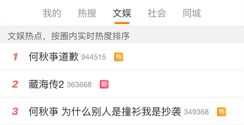 "Tàng Hải Truyện phần 2" leo lên hạng 2 bảng Hot Search. "Tàng Hải Truyện phần 2" leo lên hạng 2 bảng Hot Search.