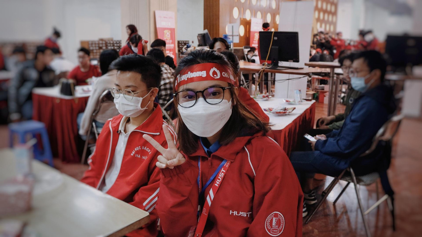 Cô bạn Đỗ Thị Lệ Chi bày tỏ khát khao được thành công hiến máu trong tương lai.