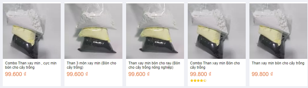 Giá combo nguyên liệu chế thuốc nổ được rao bán dưới dạng phân bón cây trồng. Giá combo nguyên liệu chế thuốc nổ được rao bán dưới dạng phân bón cây trồng.
