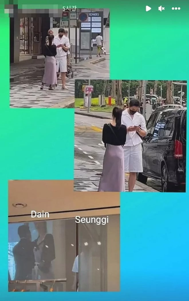 "Chàng rể quốc dân" cùng vợ được người qua đường bắt gặp tại Singapore.