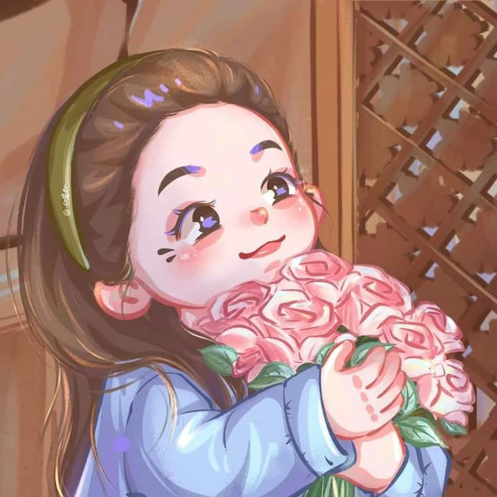 Những bức vẽ đáng yêu cũng được tạo nên từ ảnh gốc của Lưu Diệc Phi.