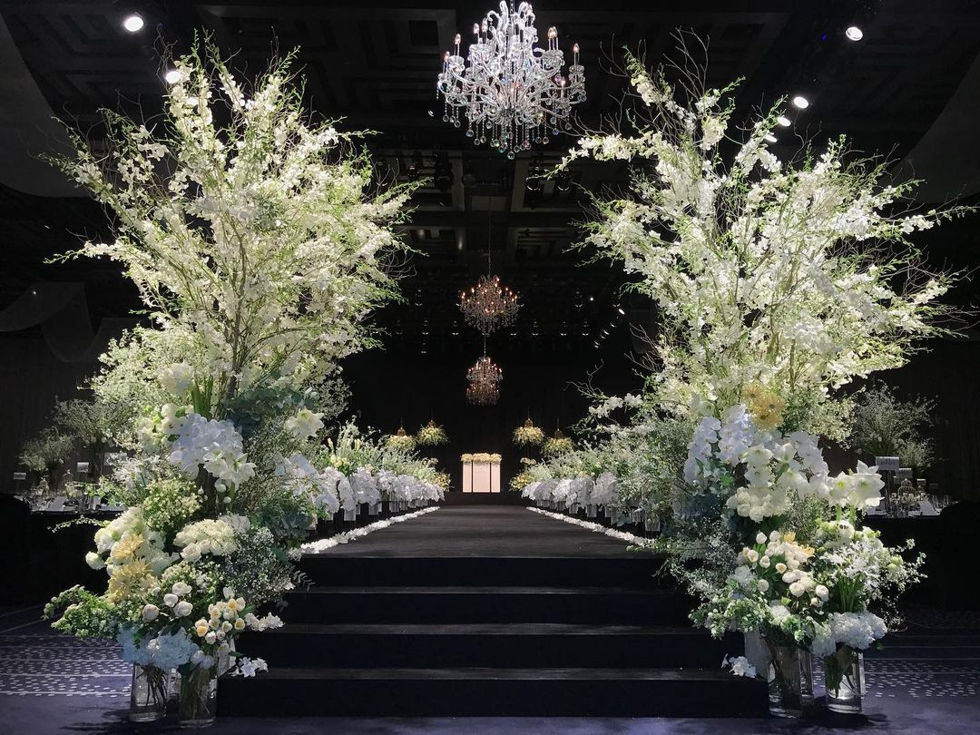 Không gian tổ chức hôn lễ tại Grand Intercontinental Seoul Parnas.