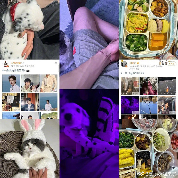 Một trong những hình ảnh bằng chứng mà blogger đăng tải, cho là tương đồng của Vương Tinh Việt và Hướng Hàm Chi.