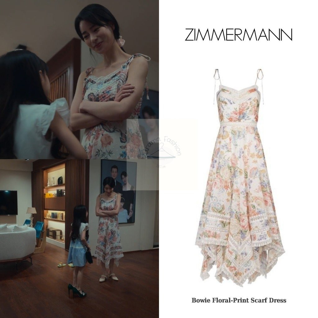 Chiếc váy mặc ở nhà của Yeon Jin đã có giá &quot;sương sương&quot; hơn 9 triệu đồng. - Ảnh: Kdrama Fashion