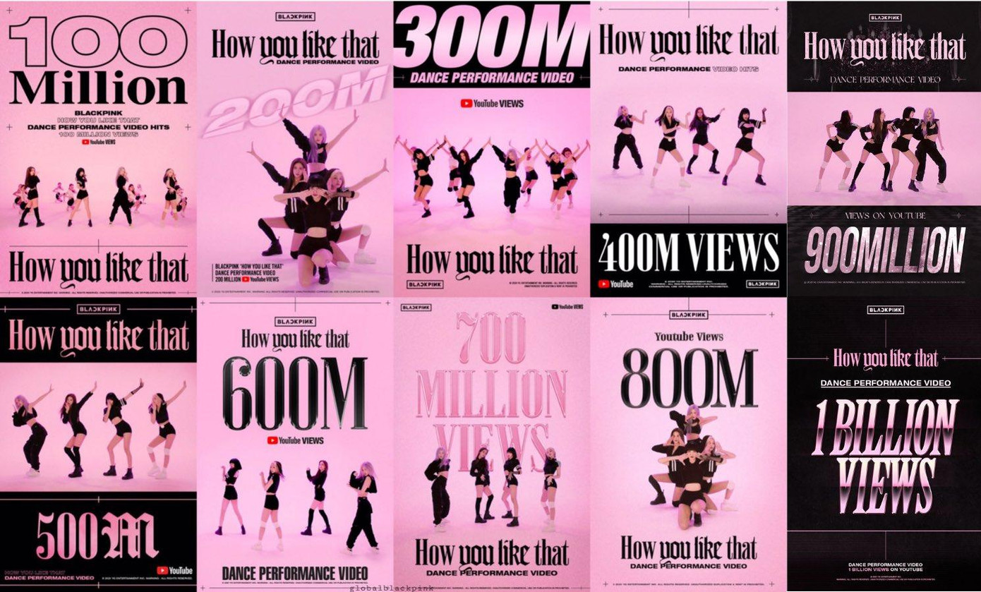 Poster có thành tích "khủng" nhất nhưng đơn điệu nhất của How You Like That bản dance performance. - Ảnh: @BBU_BLACKPINK Poster có thành tích "khủng" nhất nhưng đơn điệu nhất của How You Like That bản dance performance. - Ảnh: @BBU_BLACKPINK