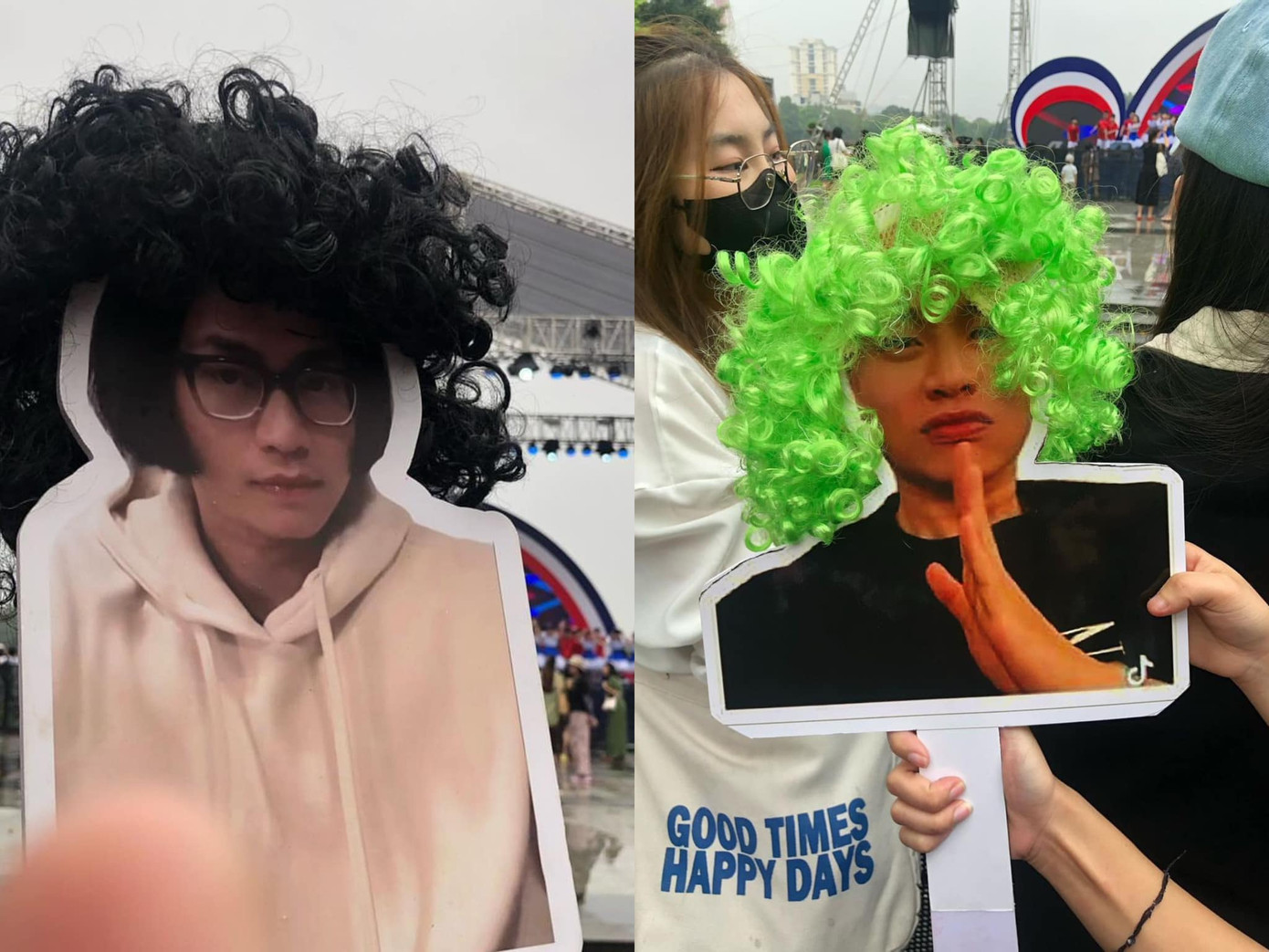 NiNi - "em gái song sinh" của "chú Ninh" xuất hiện với mái tóc giả. - Ảnh: Ninh Dương company NiNi - "em gái song sinh" của "chú Ninh" xuất hiện với mái tóc giả. - Ảnh: Ninh Dương company