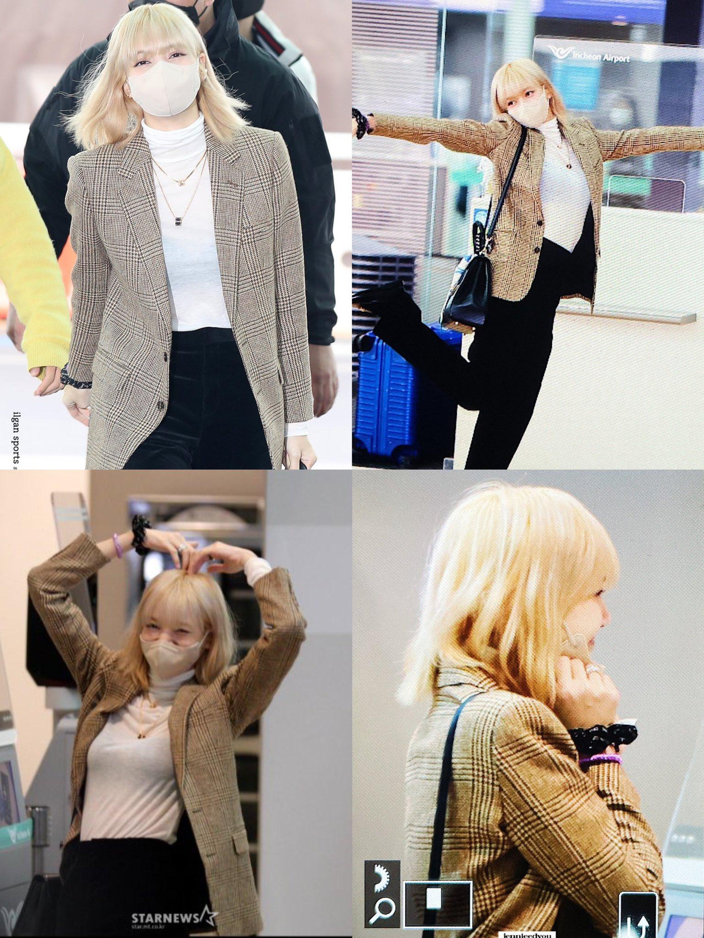 Lisa tinh nghịch tạo dáng qua ống kính của truyền thông Hàn và người hâm mộ. Lisa tinh nghịch tạo dáng qua ống kính của truyền thông Hàn và người hâm mộ.