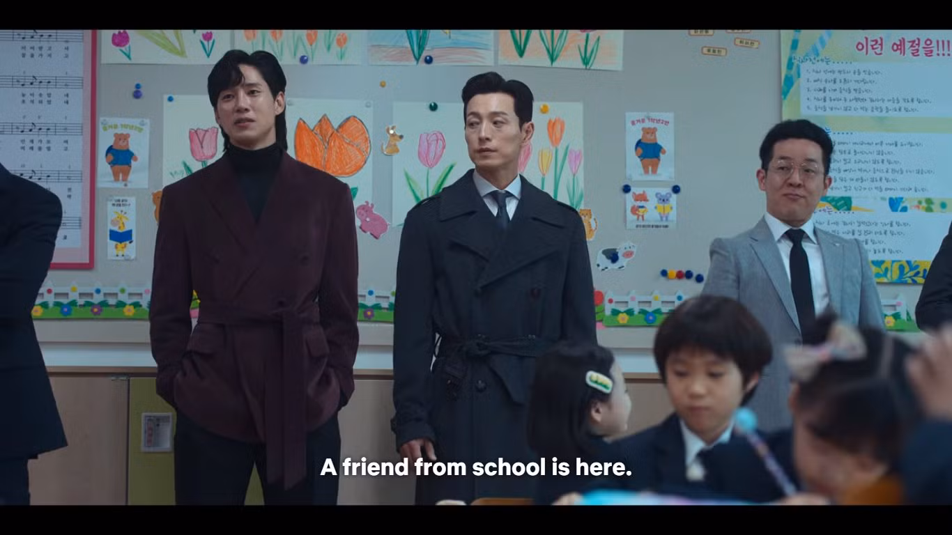 Sắc vóc như người mẫu của Jae Joon và Ha Do Young trong cảnh họp phụ huynh gây sốt.