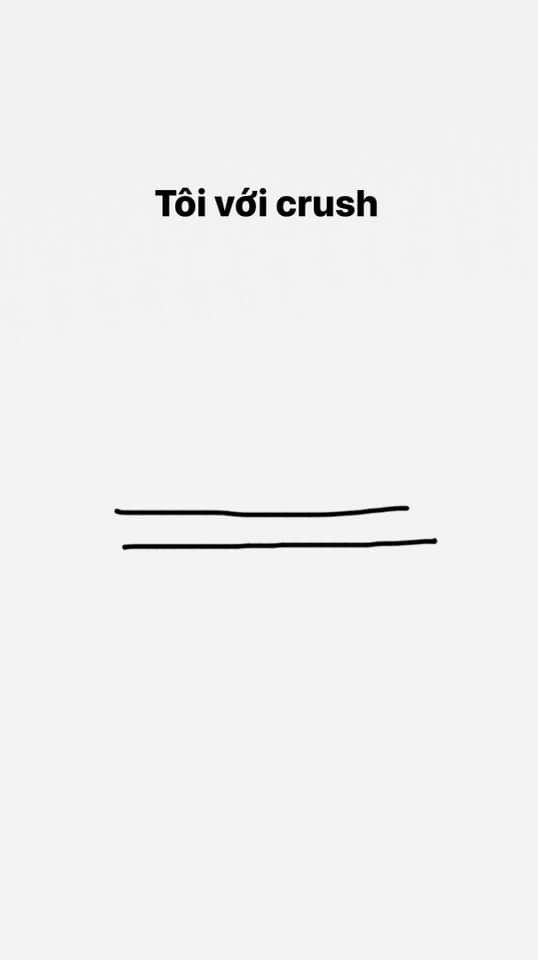 Mối quan hệ với crush sẽ là 2 đường thẳng song song, mập mờ, theo dõi đối phương nhưng mãi không đến được với nhau. - Ảnh: Bùi Hoàng Mối quan hệ với crush sẽ là 2 đường thẳng song song, mập mờ, theo dõi đối phương nhưng mãi không đến được với nhau. - Ảnh: Bùi Hoàng