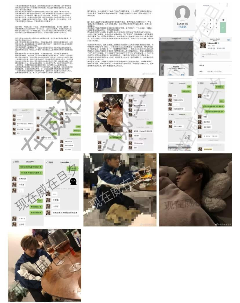 Ảnh riêng tư, đoạn chat chứng minh bản thân có quan hệ tình cảm với Lucas của cô gái thứ ba.