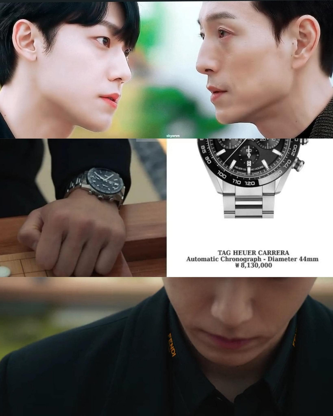 &quot;Thiếu gia ngầm&quot; Yeo Jeong (Lee Do Hyun thủ vai) khi xác nhận trở thành &quot;đao phủ&quot; của Moon Dong Eun đã diện áo Fendi và chiếc đồng hồ của Tag Heuer Carrera hơn 153 triệu đồng để &quot;khiêu chiến&quot; với Do Young. - Ảnh: SKYER VN - Lee Do Hyun Actor