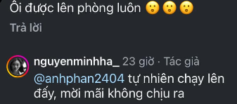 Bình luận trả lời của Nguyễn Minh Hà. Bình luận trả lời của Nguyễn Minh Hà.