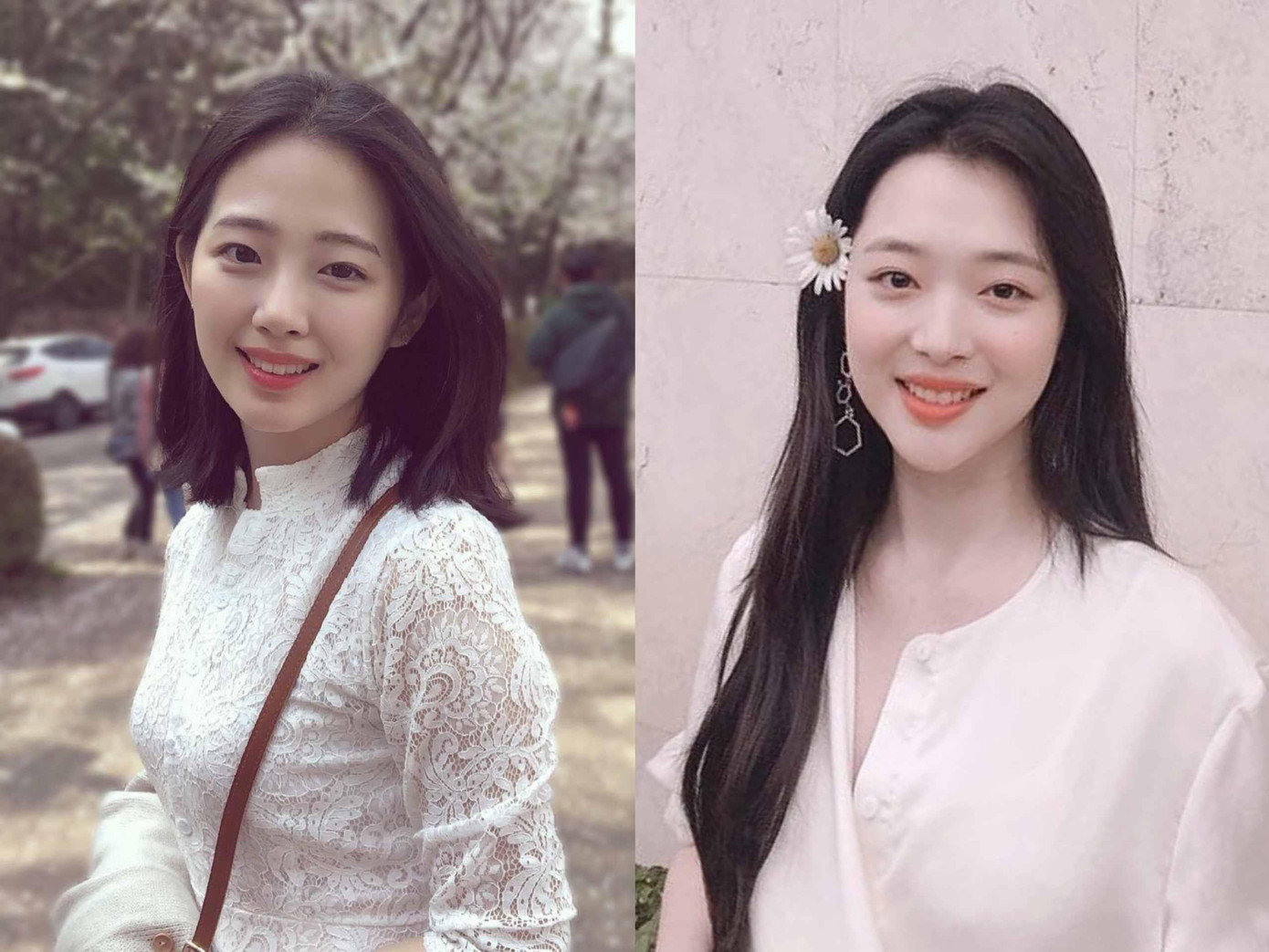 Vẻ ngoài trong sáng của cô nàng còn gợi nhớ đến cố nghệ sĩ Sulli. Vẻ ngoài trong sáng của cô nàng còn gợi nhớ đến cố nghệ sĩ Sulli.