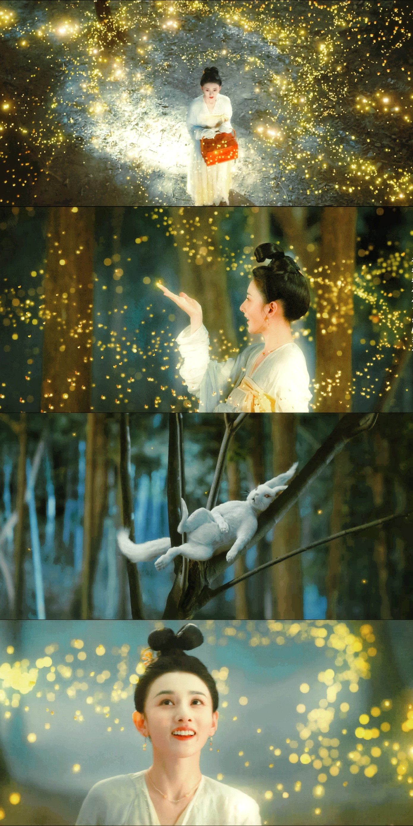 Cảnh đám cưới của sơn yêu hay lúc đom đóm dẫn lối cho Bán Hạ ra khỏi rừng tối... là một trong những cảnh đẩy kỹ xảo đẹp, huyền ảo.