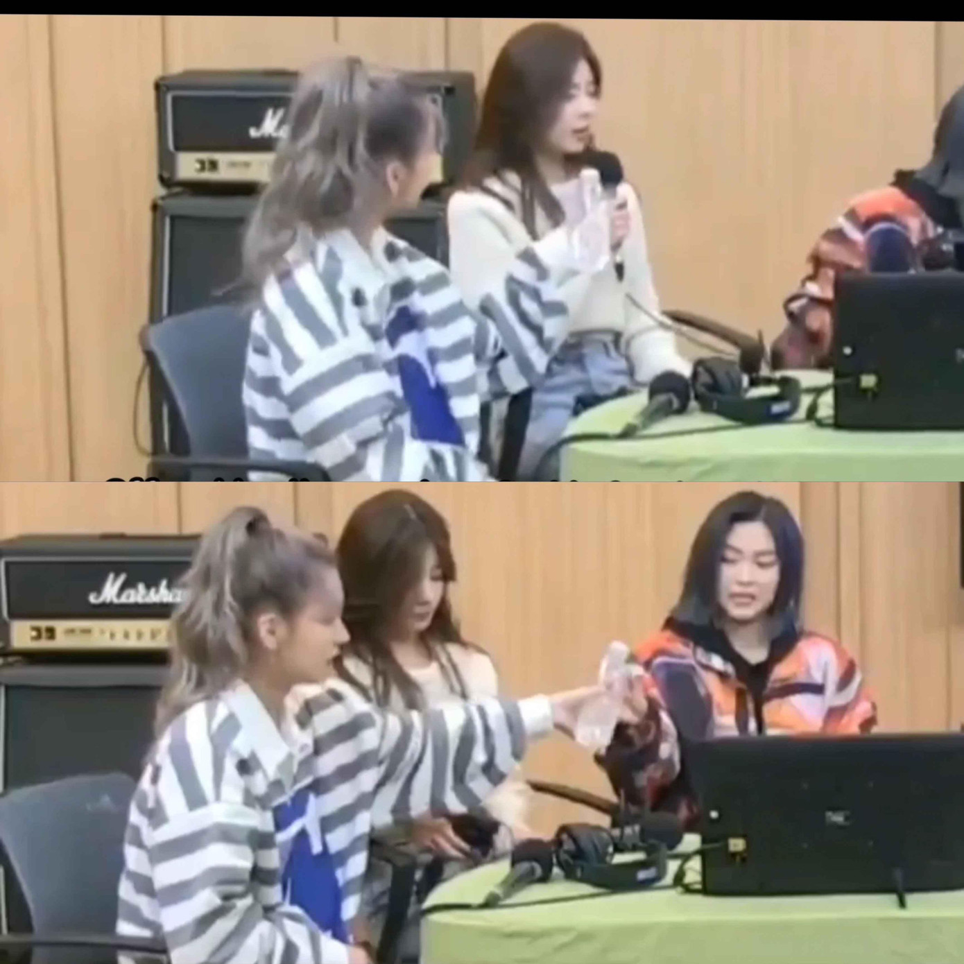 Yeji tìm và đưa nước cho Ryujin. Yeji tìm và đưa nước cho Ryujin.