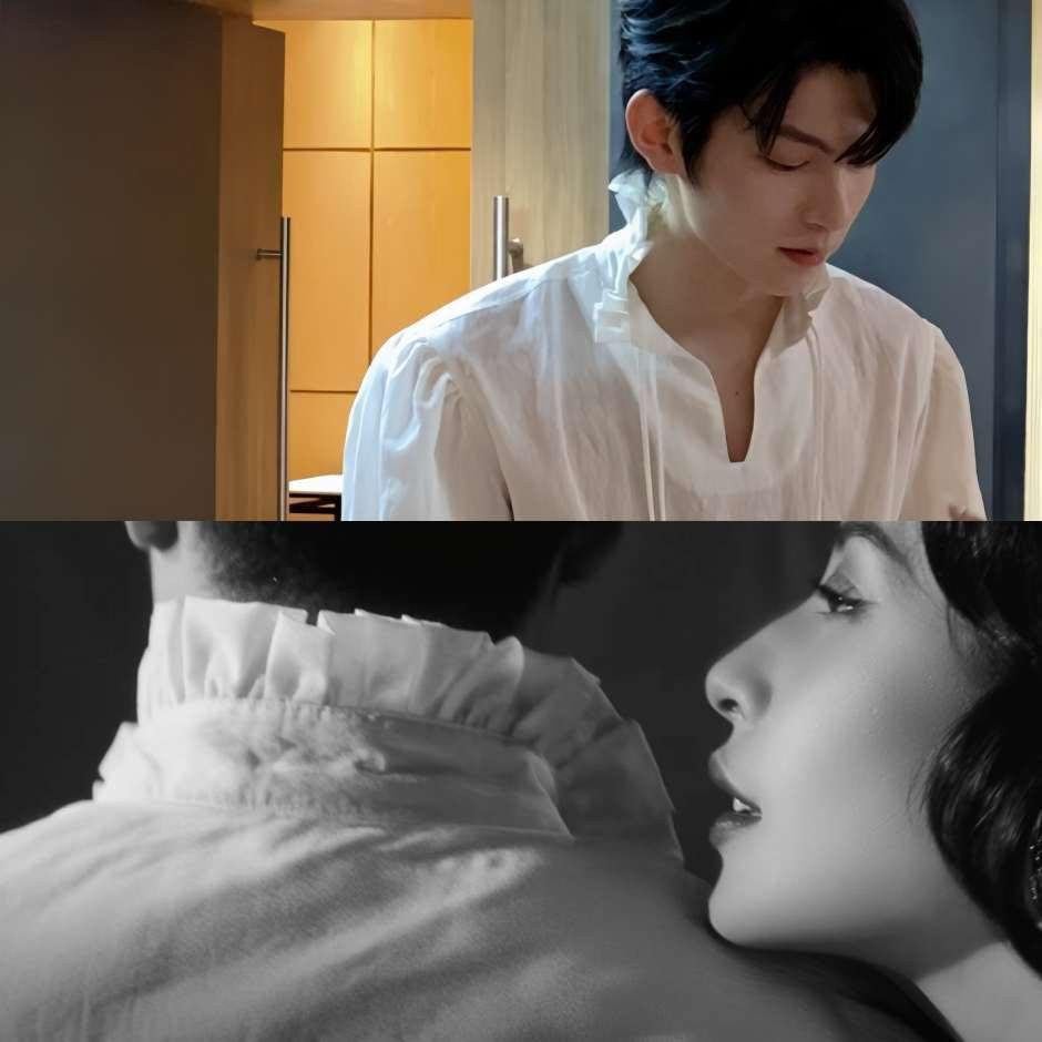 Áo Phàn Trị Hân mặc y hệt với người trong teaser.