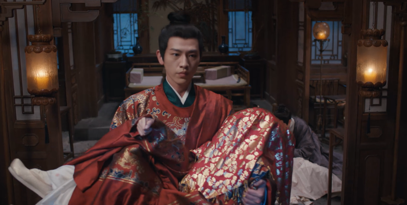 Vân Tịch trùm khăn hỷ, cứ vậy bế tân nương rời đi. Vân Tịch trùm khăn hỷ, cứ vậy bế tân nương rời đi.