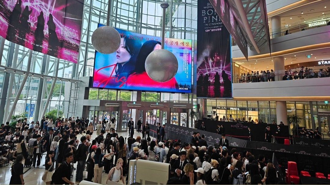 Fan tới sự kiện ủng hộ BLACKPINK. Fan tới sự kiện ủng hộ BLACKPINK.