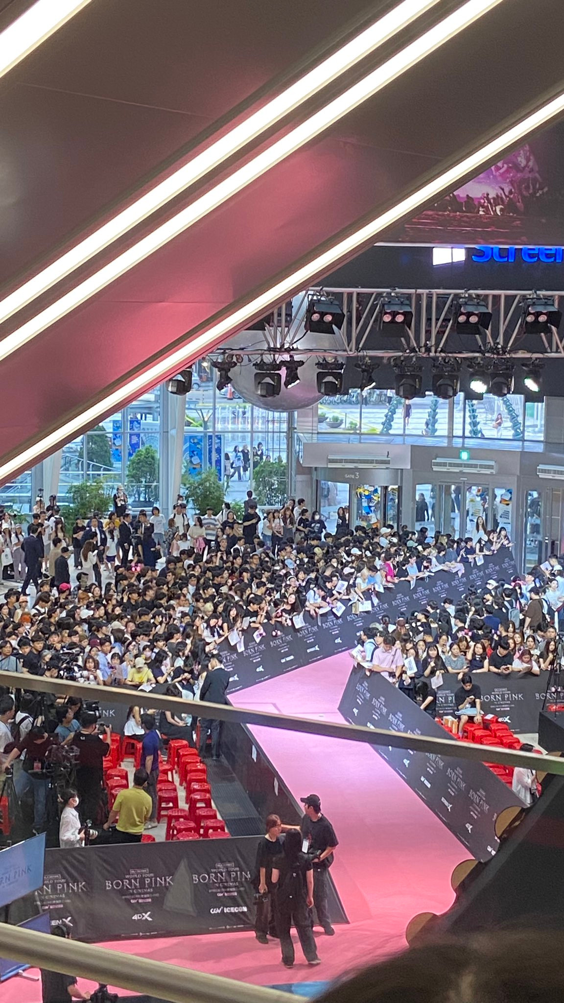 Fan tới sự kiện ủng hộ BLACKPINK. Fan tới sự kiện ủng hộ BLACKPINK.