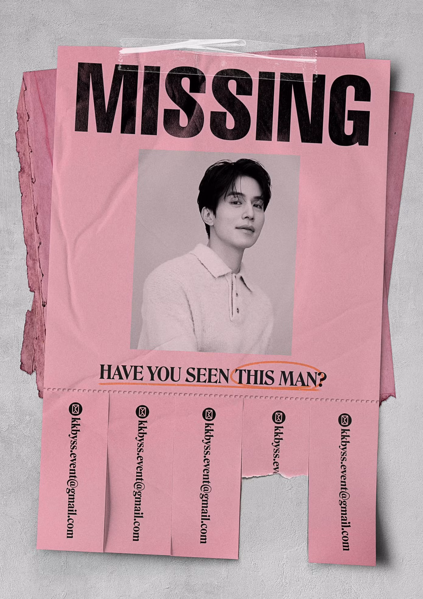Thông báo Lee Dong Wook "mất tích" cũng được công ty đăng tải trên Instagram.