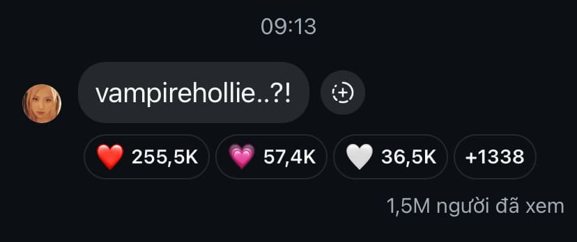 Tin nhắn của Rosé.