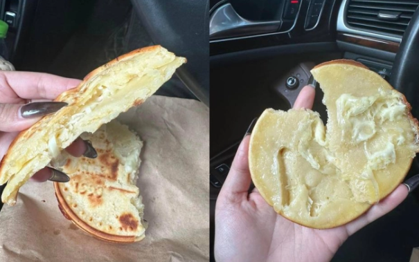 Phô mai như "tàng hình" chỉ còn lại chiếc vỏ đồng xu. Phô mai như "tàng hình" chỉ còn lại chiếc vỏ đồng xu.