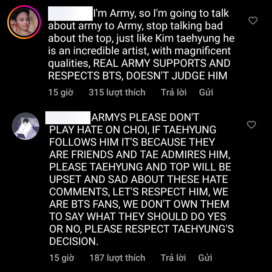 Một số bình luận tích cực đang được người hâm mộ 2 bên "đẩy top". Một số bình luận tích cực đang được người hâm mộ 2 bên "đẩy top".