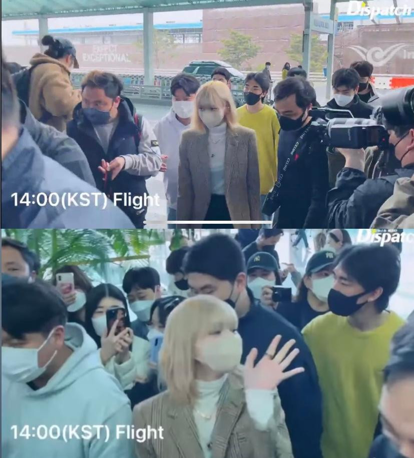 Xuất hiện giữa vòng vây của phóng viên và người hâm mộ, Lisa vẫn không ngại chào hỏi, trò chuyện với fan trên đường đi. Xuất hiện giữa vòng vây của phóng viên và người hâm mộ, Lisa vẫn không ngại chào hỏi, trò chuyện với fan trên đường đi.