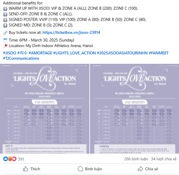 Fan thả icon "phẫn nộ" dưới bài viết BTC.