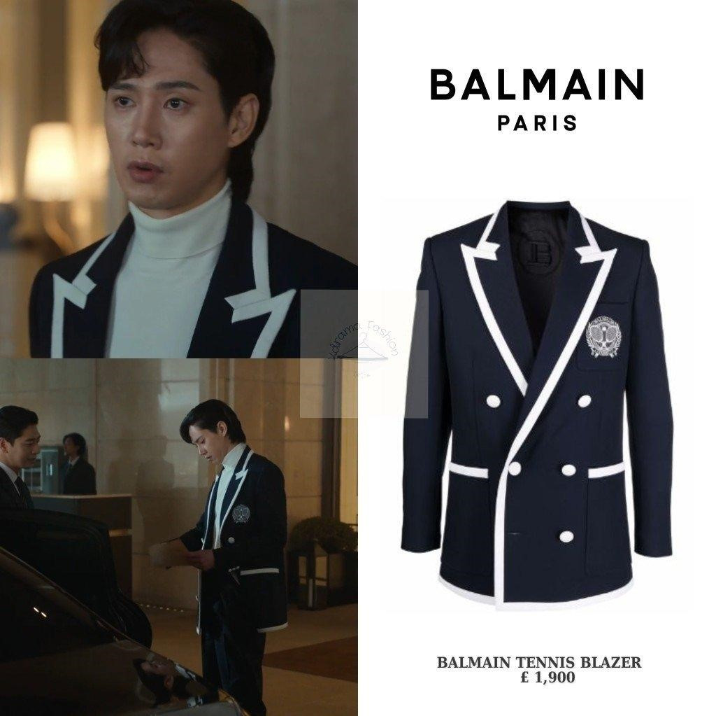 Mẫu áo blazer của Balmain được Jae Joon mặc trong tập 5 có giá hơn 54 triệu đồng, hiện đã &quot;cháy hàng&quot;. - Ảnh: Kdrama Fashion