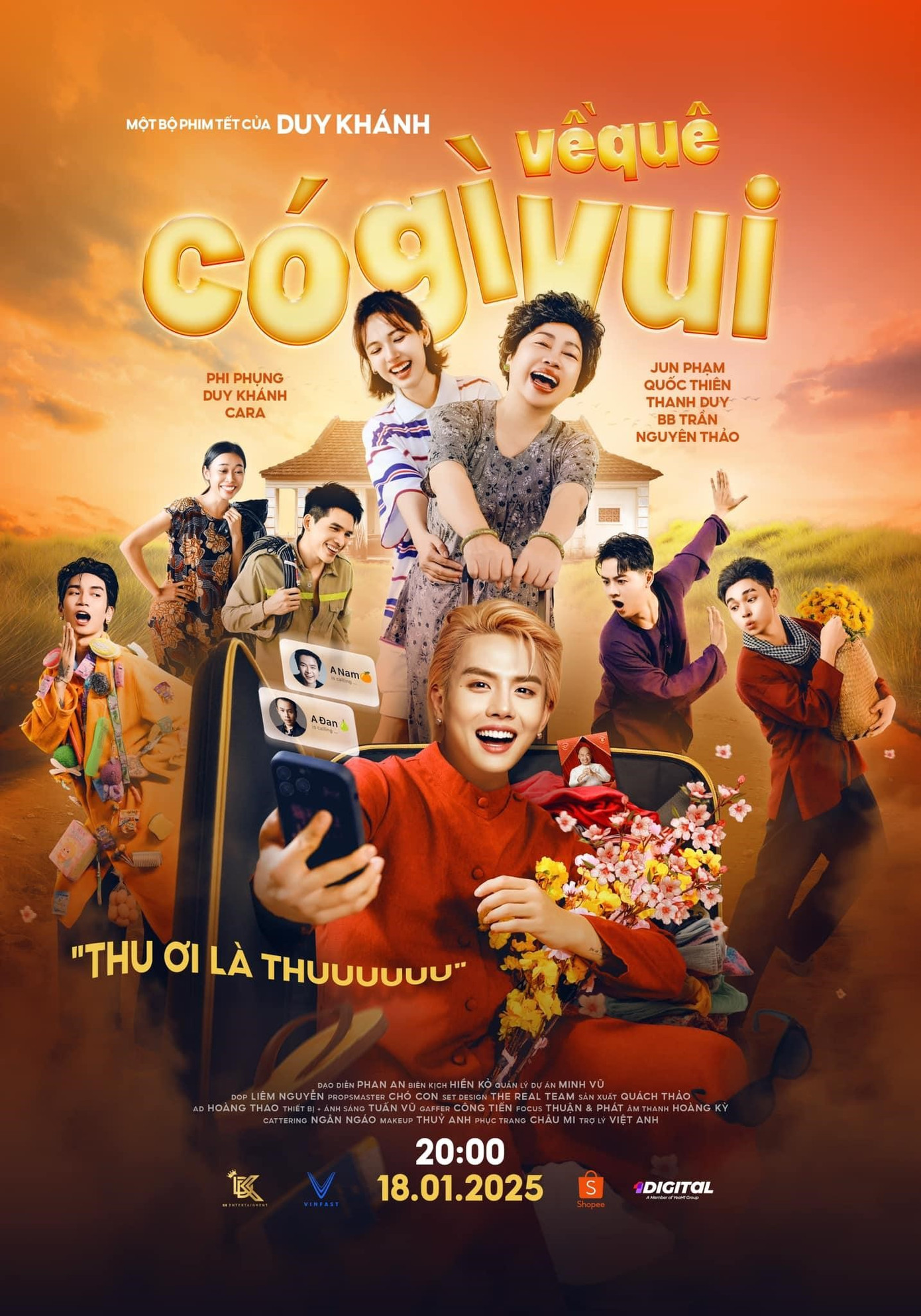 Fan "anh tài" Duy Khánh "bao rạp" tổ chức công chiếu phim Về Quê Có Gì Vui ảnh 1