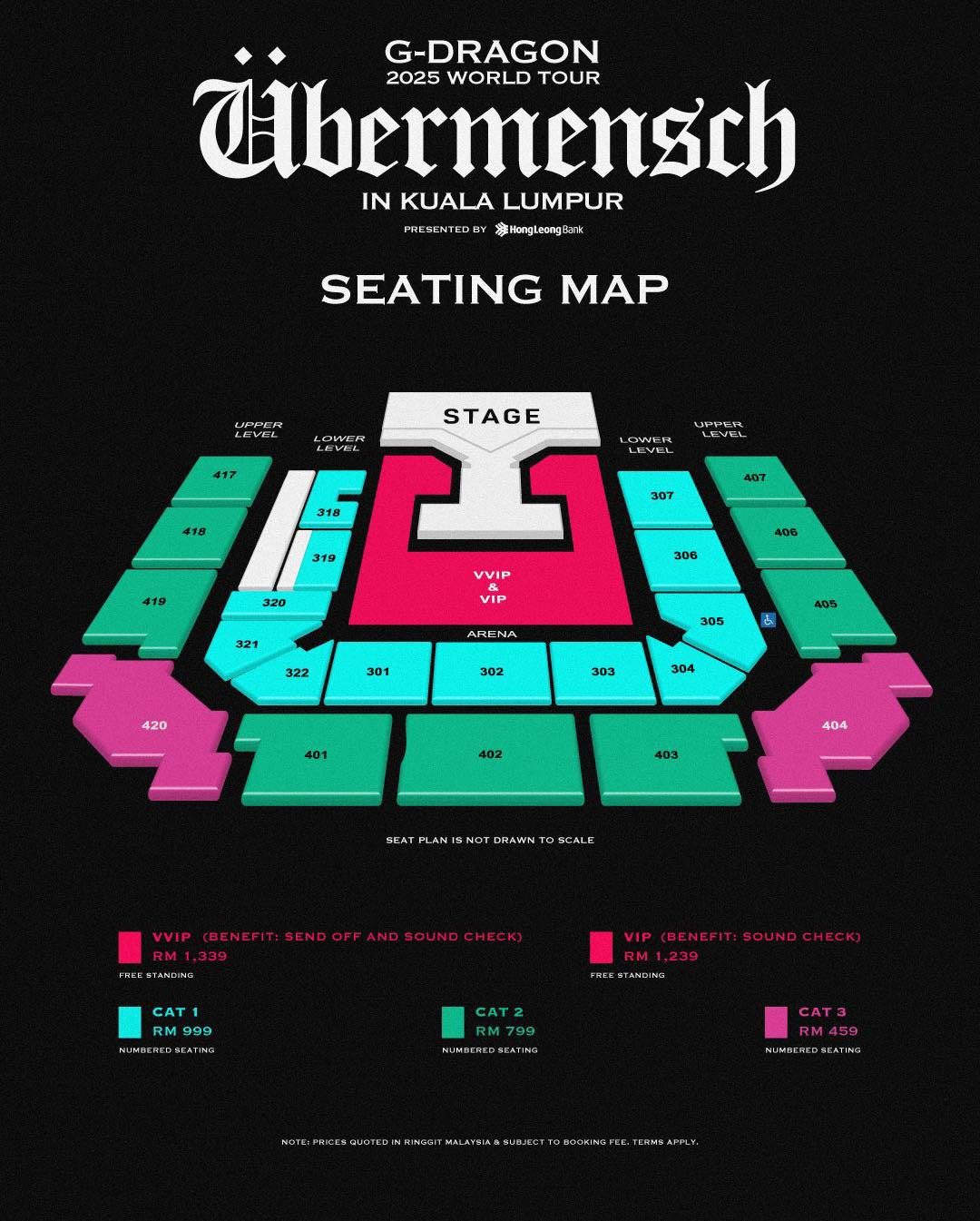 Concert của G-Dragon ở Hong Kong có giá vé khoảng 2,6 triệu đến 8 triệu đồng. Chặng Kuala Lumpur có giá khoảng 2,8 triệu đồng đến 8,1 triệu đồng. Concert của G-Dragon ở Hong Kong có giá vé khoảng 2,6 triệu đến 8 triệu đồng. Chặng Kuala Lumpur có giá khoảng 2,8 triệu đồng đến 8,1 triệu đồng.
