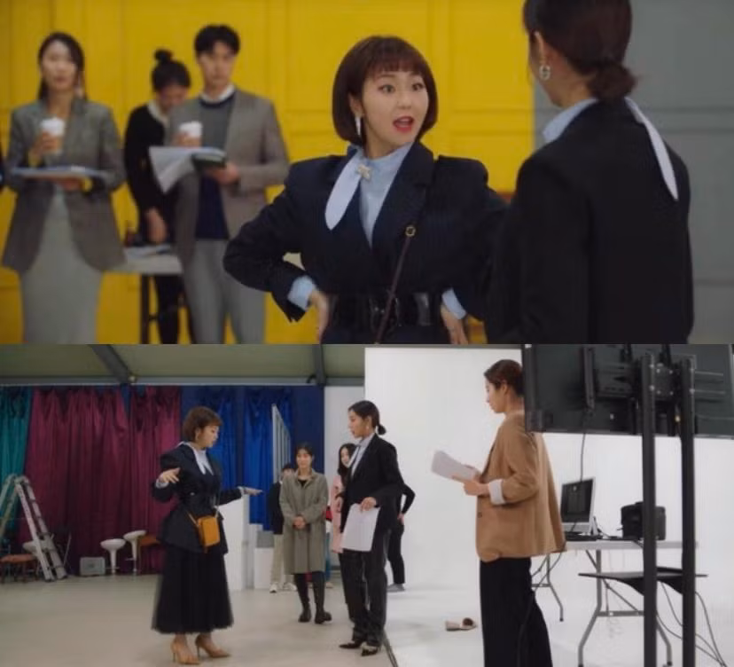 Màn "đụng hàng" kinh điển trong phim của hai cô nàng, nhìn biểu cảm của Yu Jeong đã thấy căng thẳng lắm rồi!
