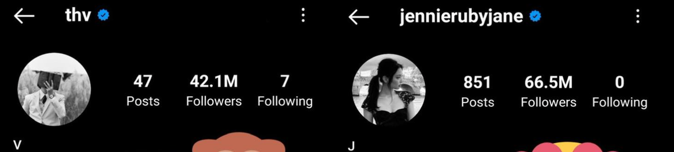 Cách đặt tên bio và avatar của V và Jennie đều tương tự nhau. Nhưng lovestagram này bị nhiều người cho rằng chỉ là cố ý gán ghép từ sự trùng hợp, ngẫu nhiên.