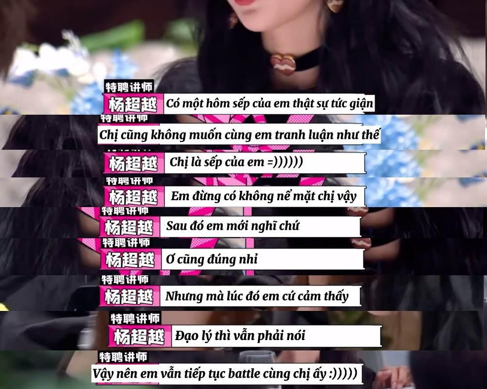 Bị sếp "dọa" nhưng cô nàng vẫn tiếp tục đấu khẩu với sếp để đòi lại công bằng.