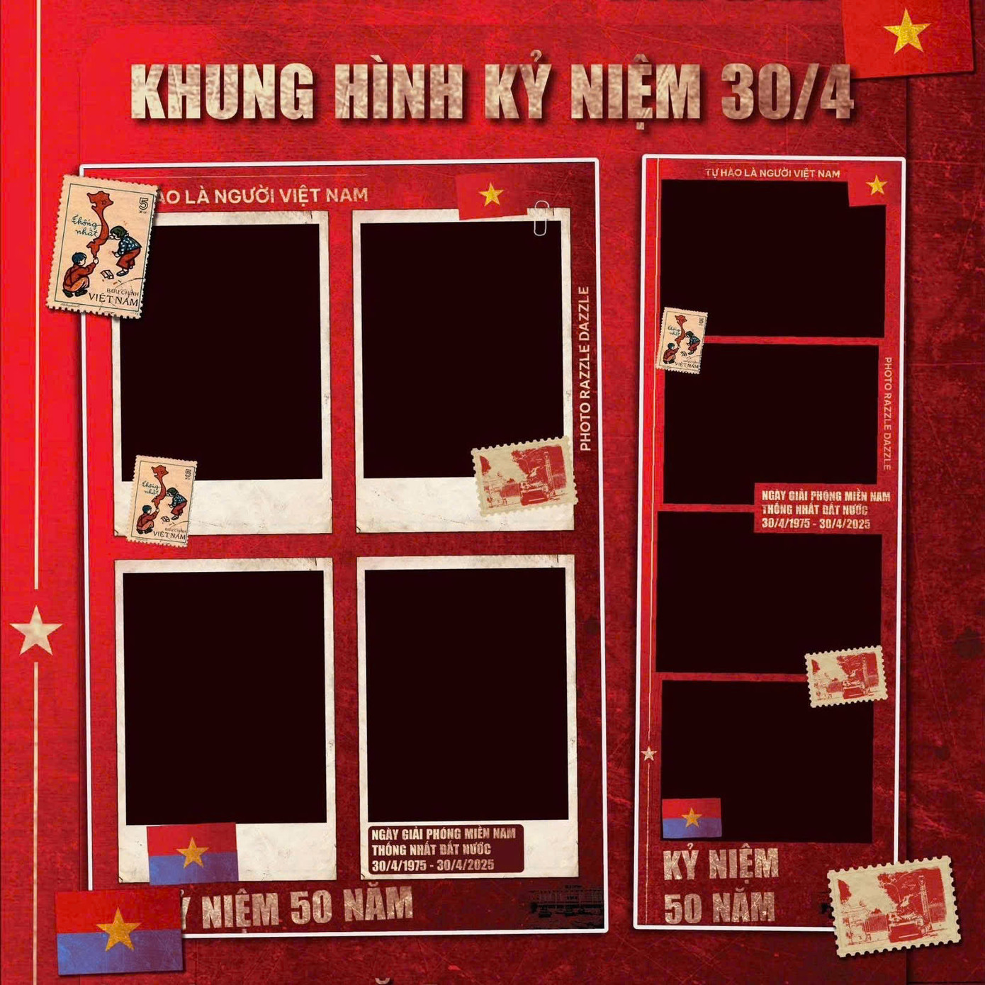 Với đa dạng kích cỡ, mỗi khung ảnh là một tác phẩm sẵn sàng “hạ gục” hội mê "sống ảo". (Ảnh: Razzle Daz, Phototime, Mia Photobooth, Kasier Photobooth)